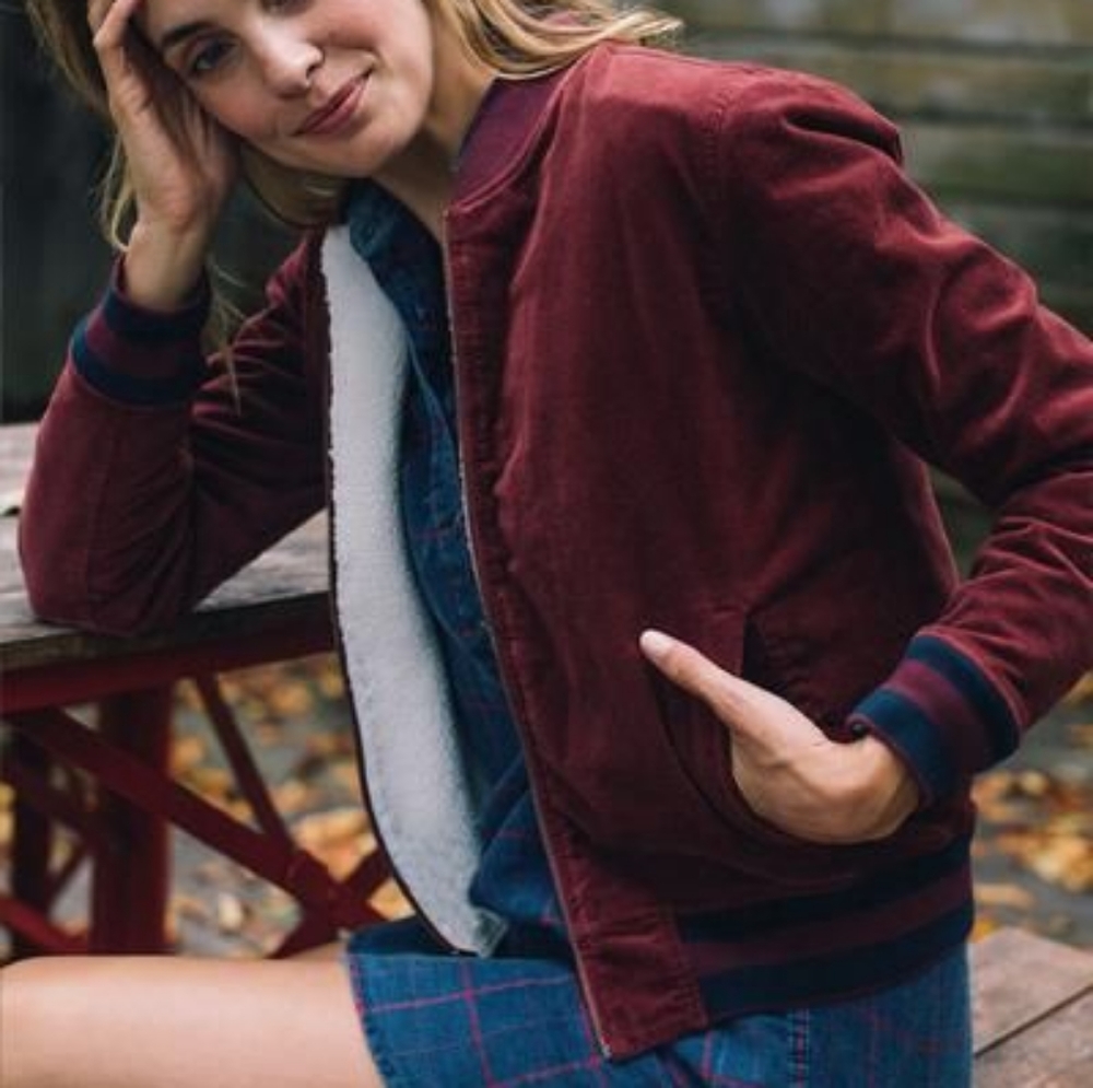 Faherty Clementine reversible Bomber Jacket XS